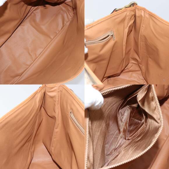 CELINE Macadam Canvas Shoulder Bag Pvc Beige Gold - Picture 12 of 13